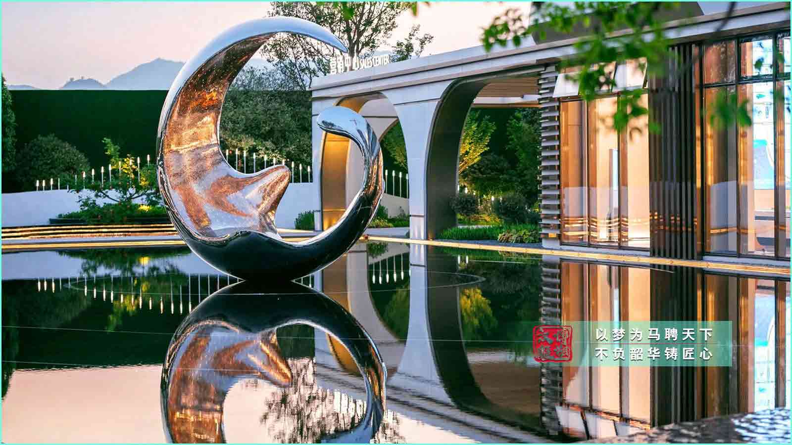 不銹鋼浪花雕塑,城市廣場不銹鋼雕塑,大型抽象不銹鋼雕塑定制